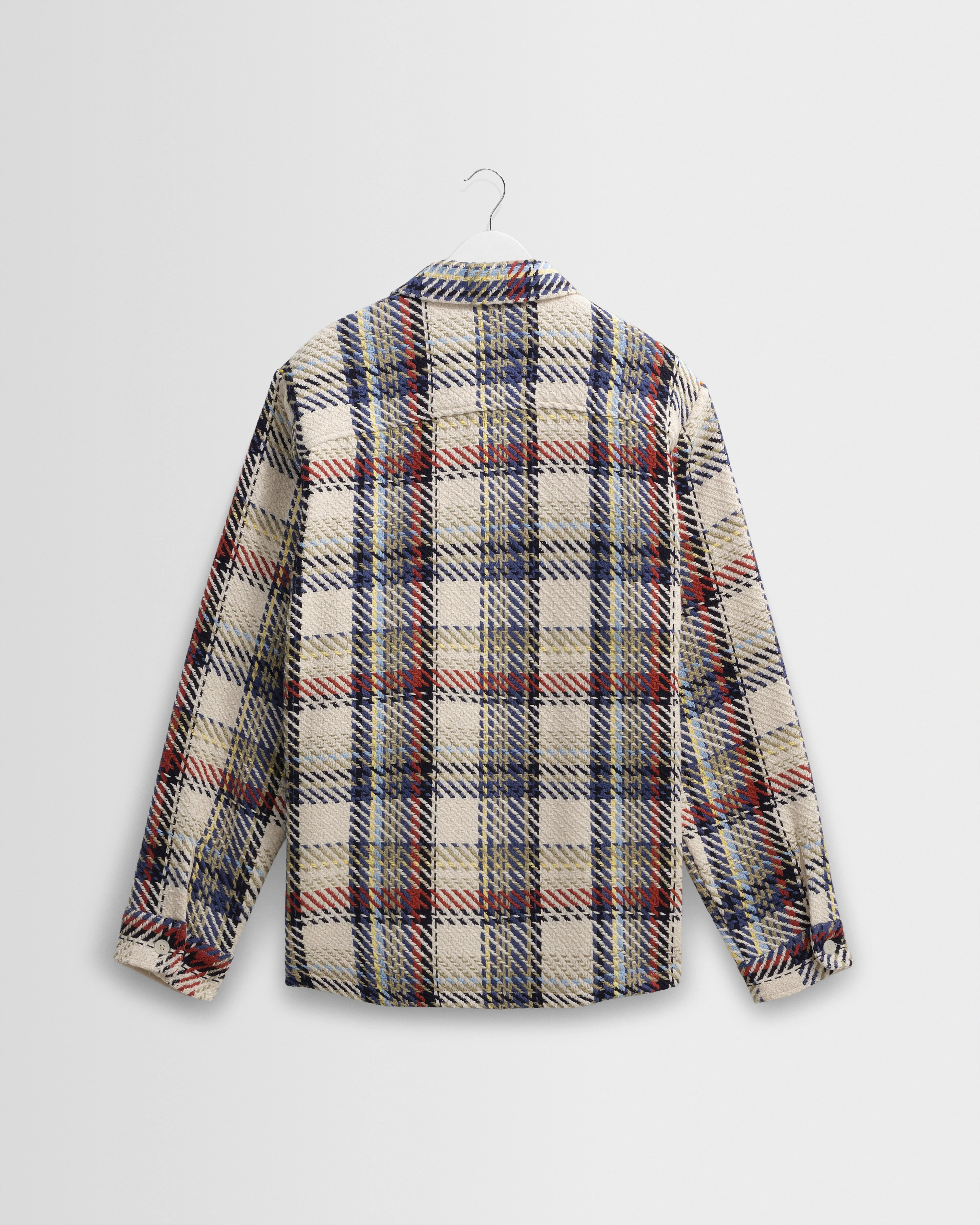 Whiting - Ecru And Multicolour Jazz Weave Overshirt - Image 10