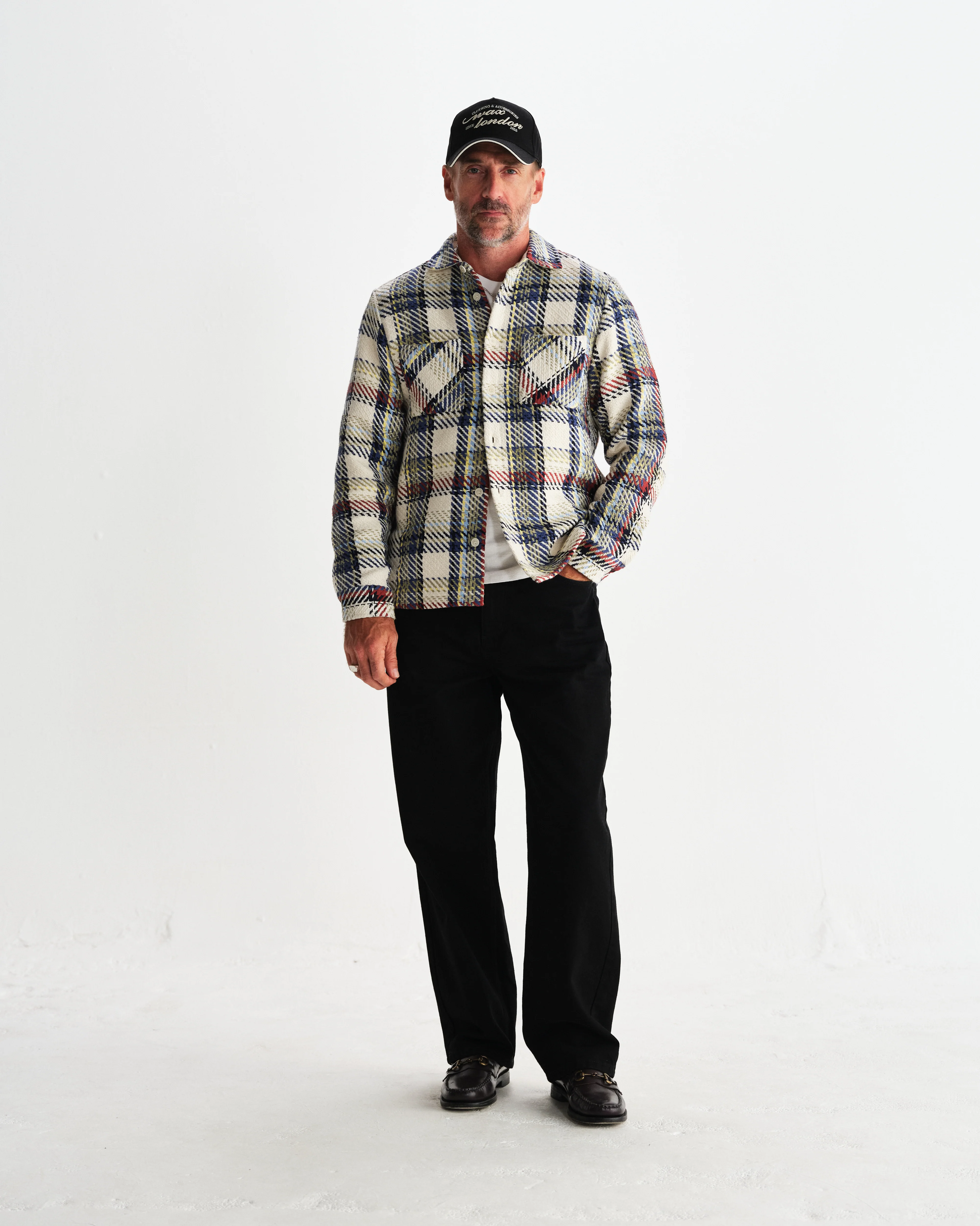 Whiting - Ecru And Multicolour Jazz Weave Overshirt - Image 7