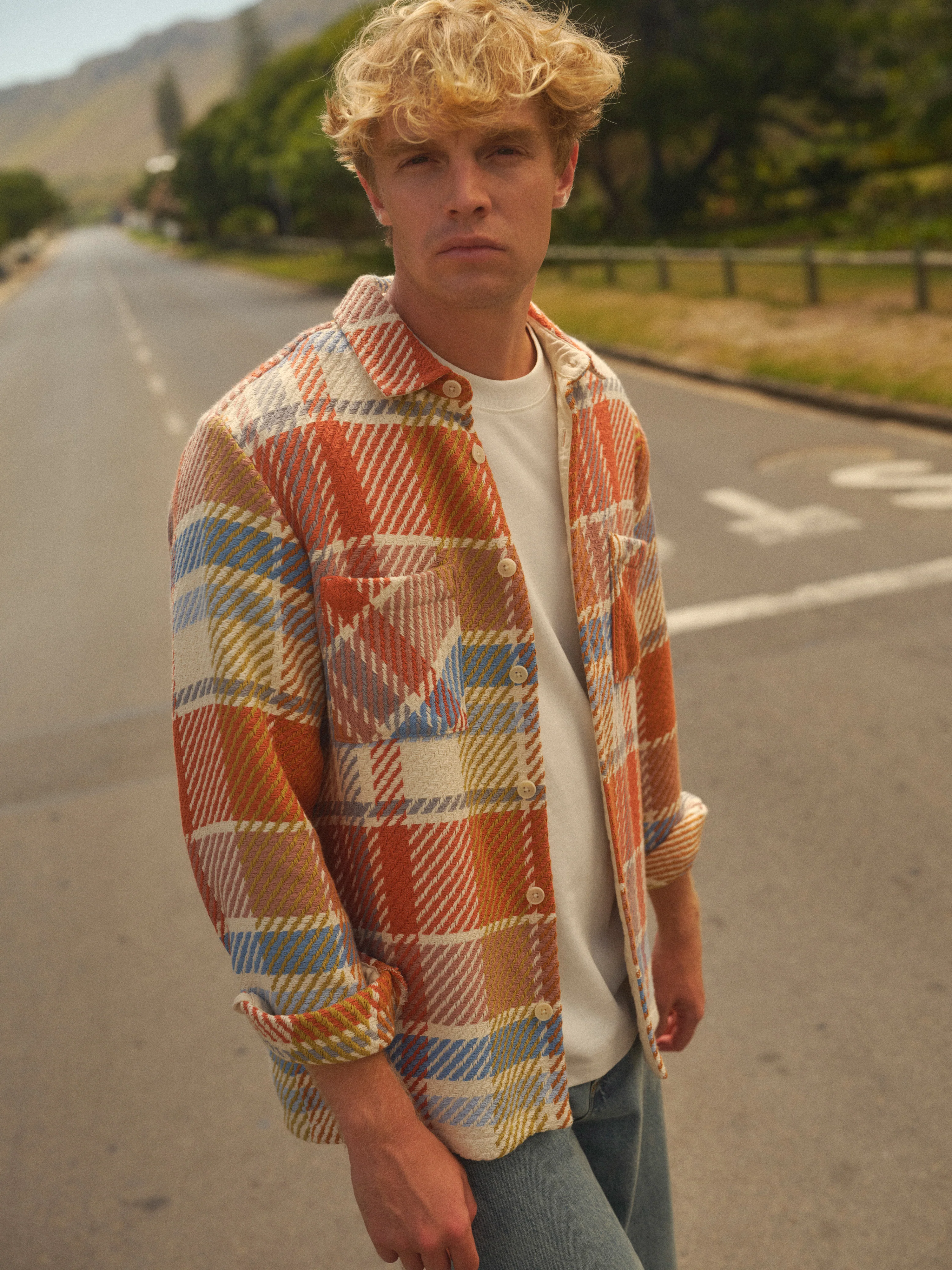 Whiting - Multicolour Pastel Bude Check Overshirt - Image 3