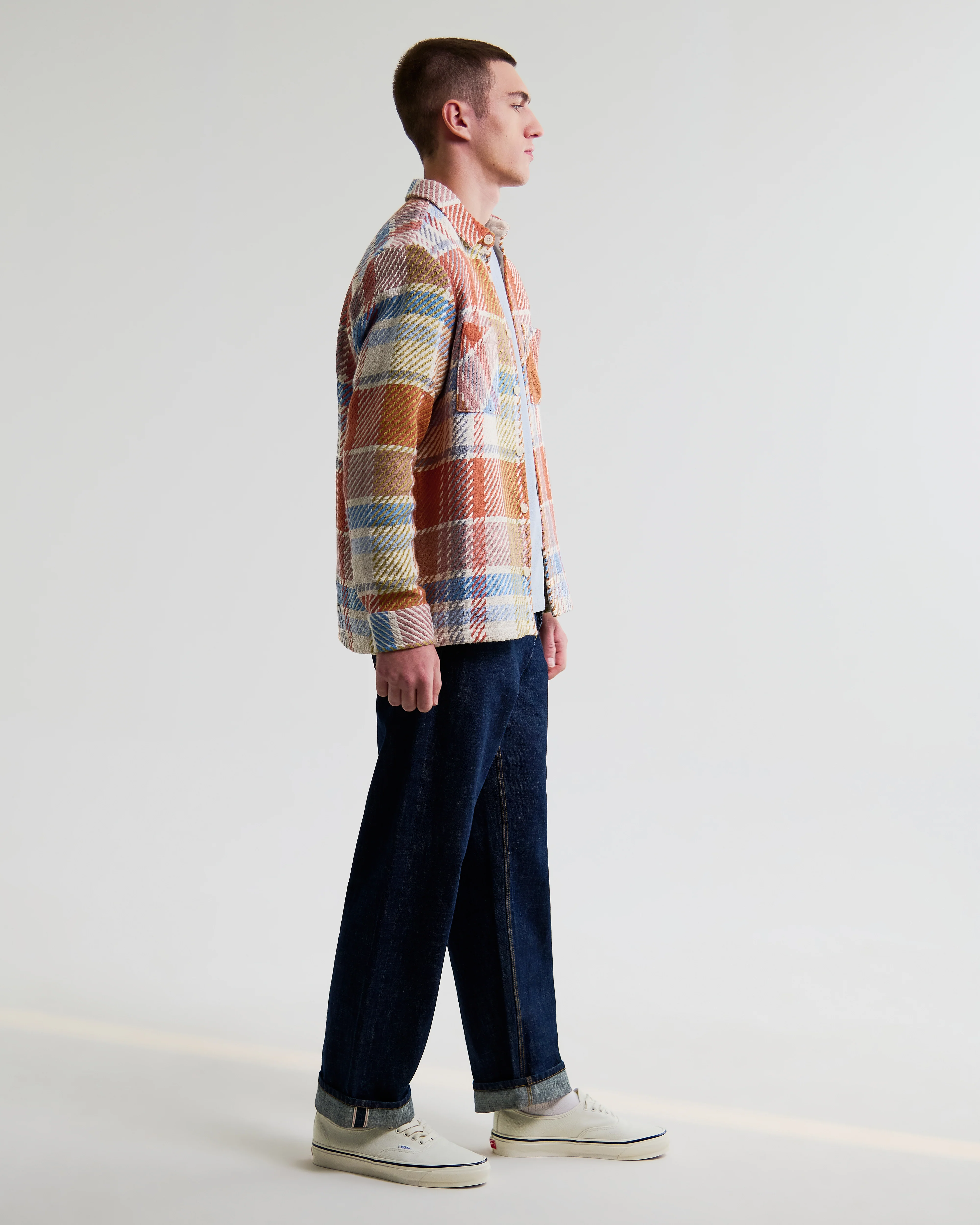 Whiting - Multicolour Pastel Bude Check Overshirt - Image 6