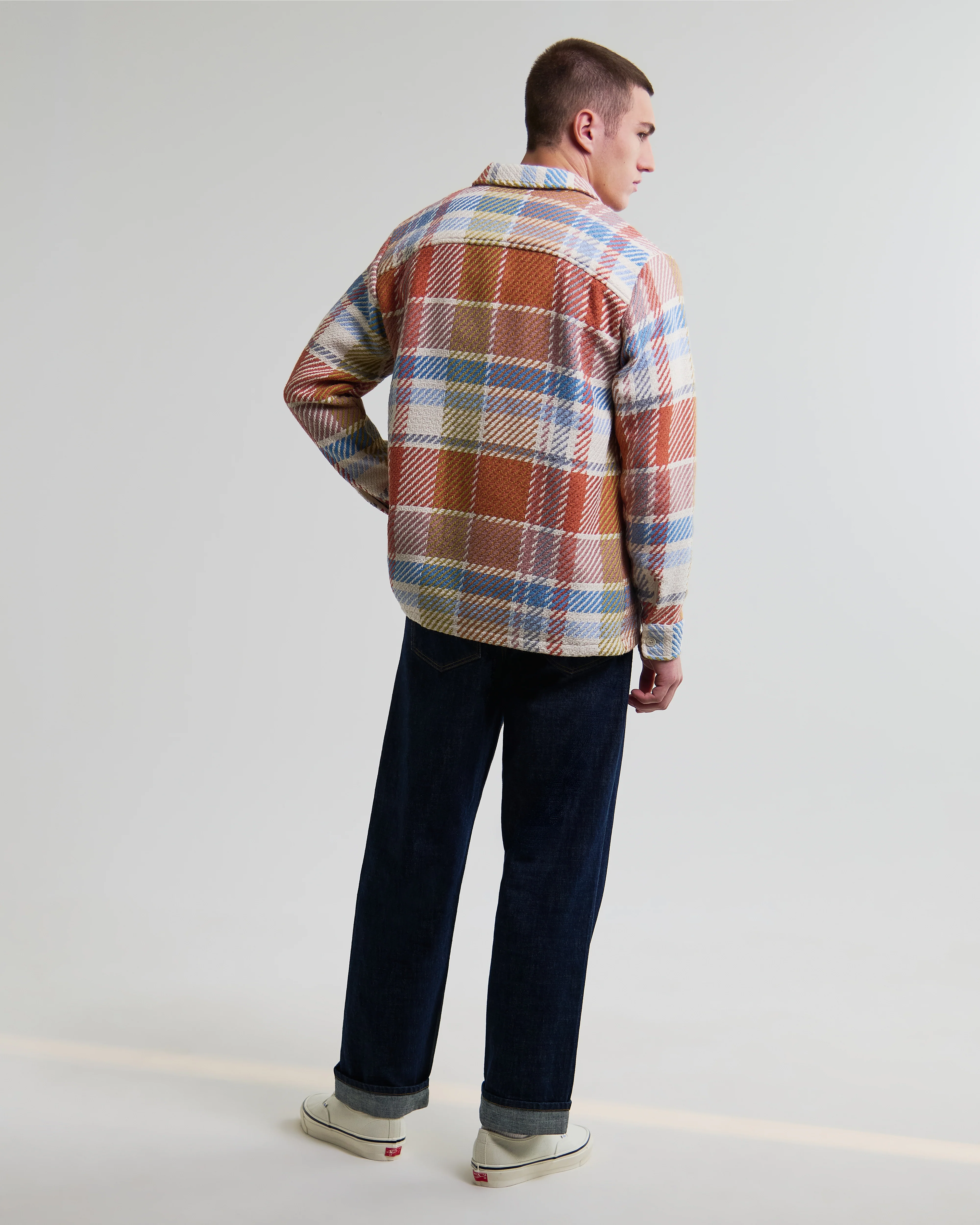 Whiting - Multicolour Pastel Bude Check Overshirt - Image 7