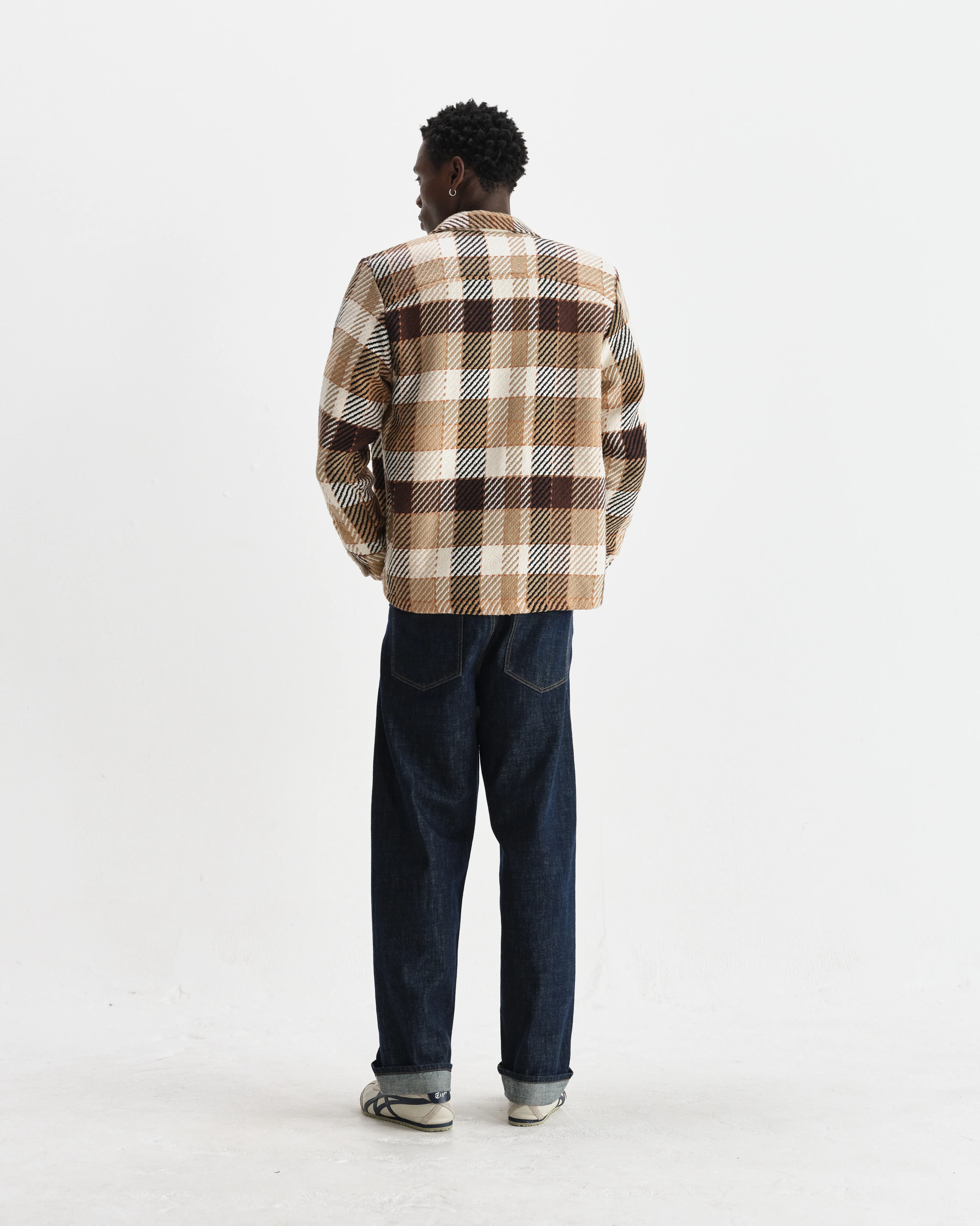 Whiting - Natural And Brown Pike Check Overshirt - Image 6