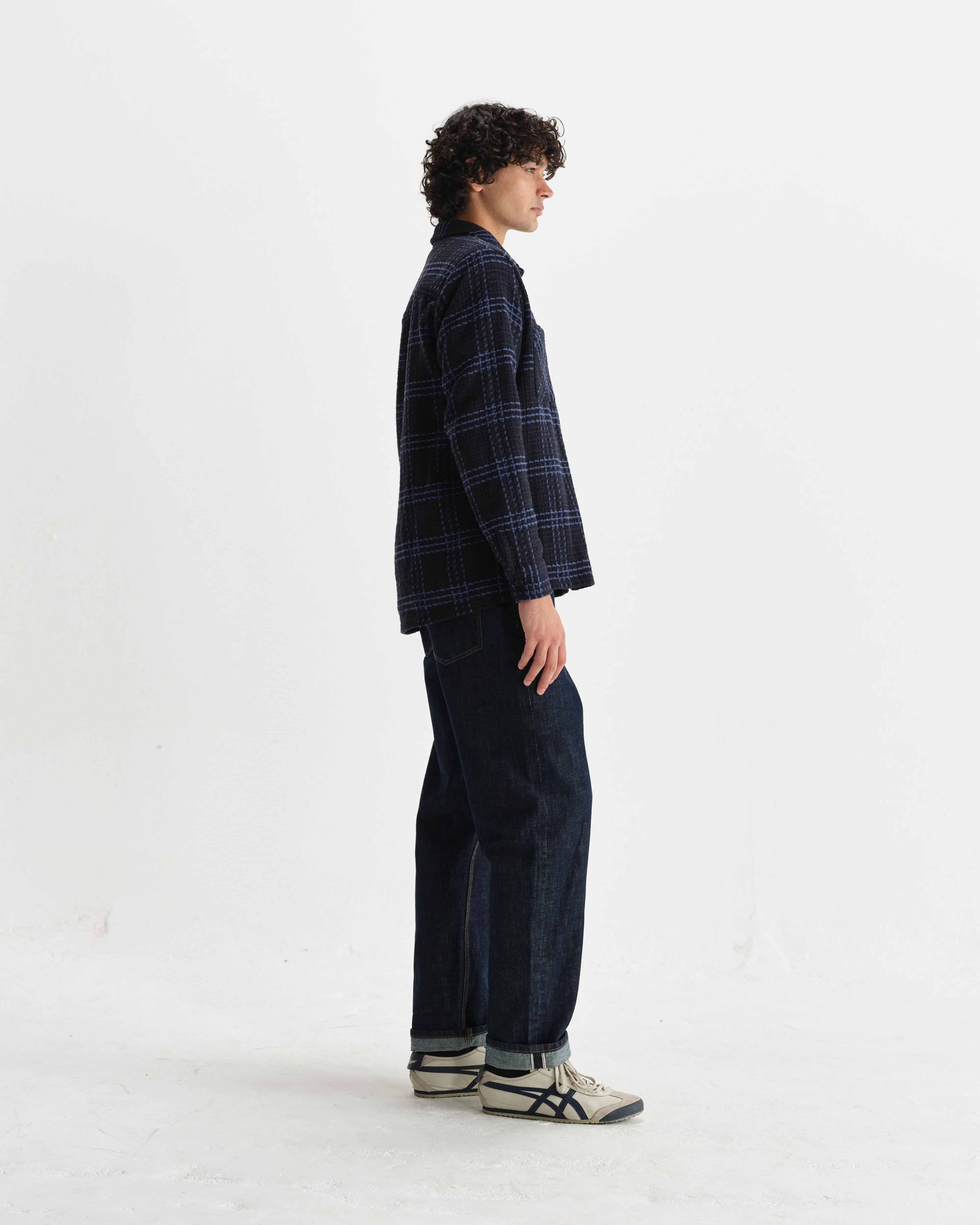 Whiting - Navy And Blue Skate Check Overshirt - Image 5