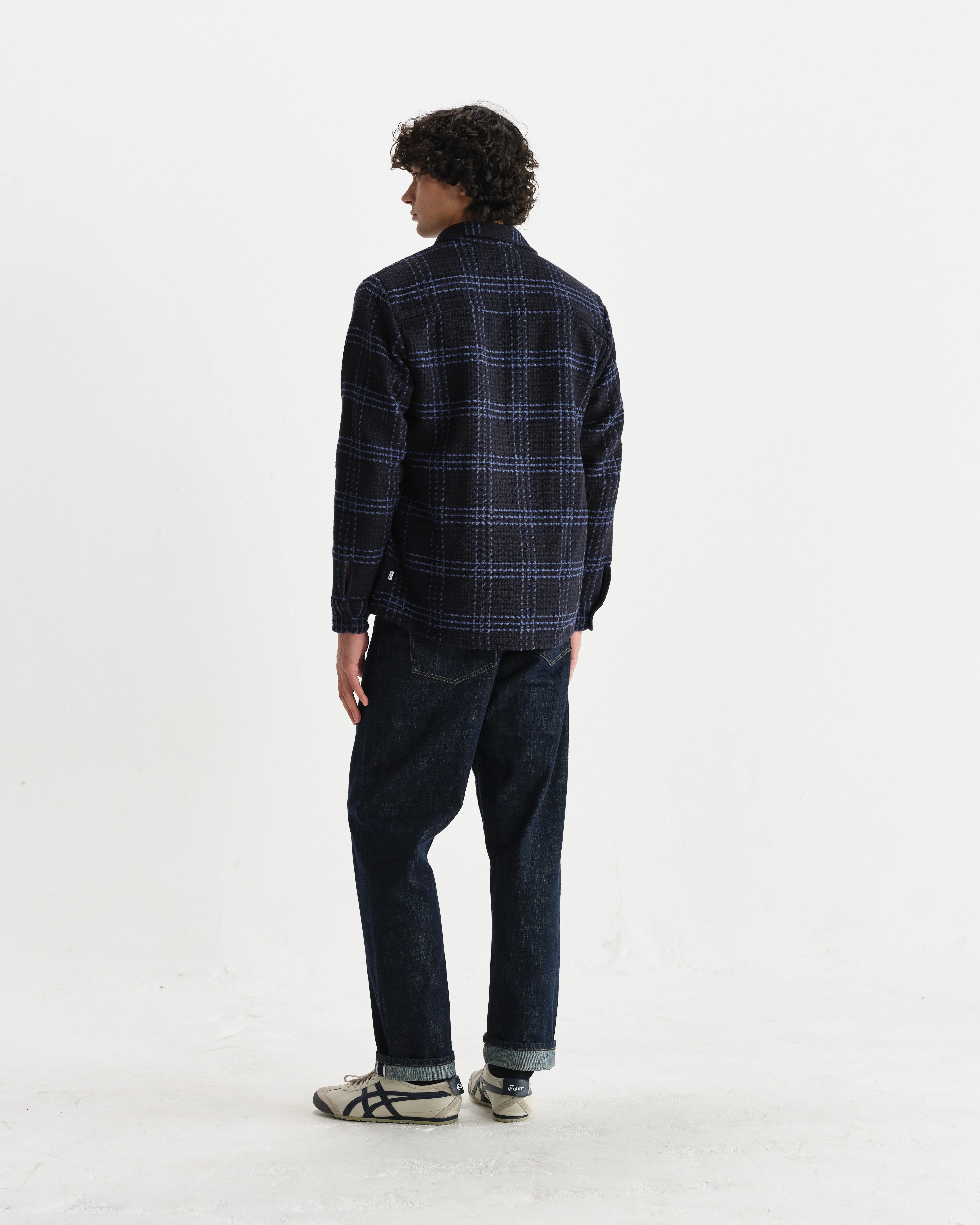 Whiting - Navy And Blue Skate Check Overshirt - Image 6