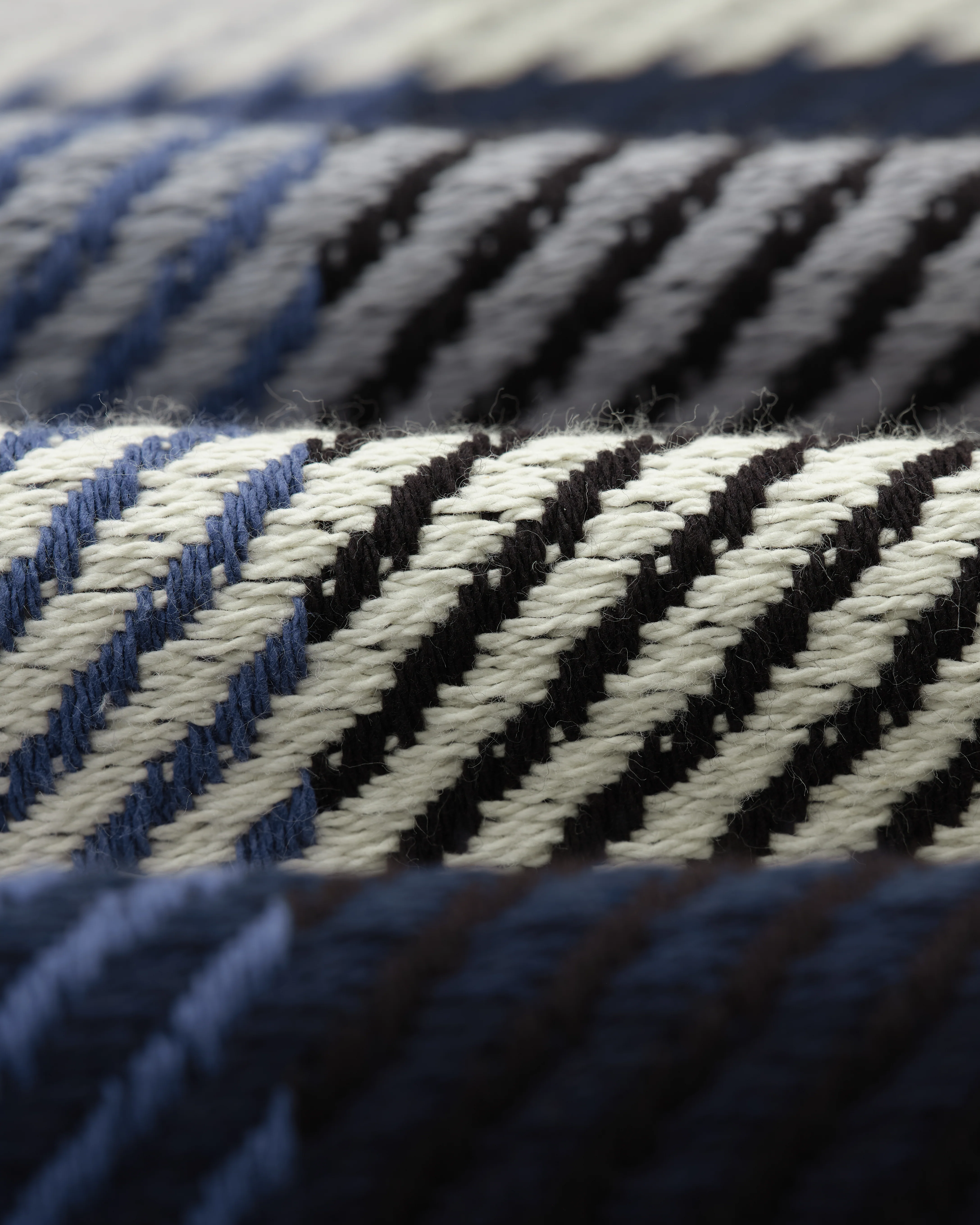 Whiting - Navy And Ecru Block Check Overshirt - Image 11