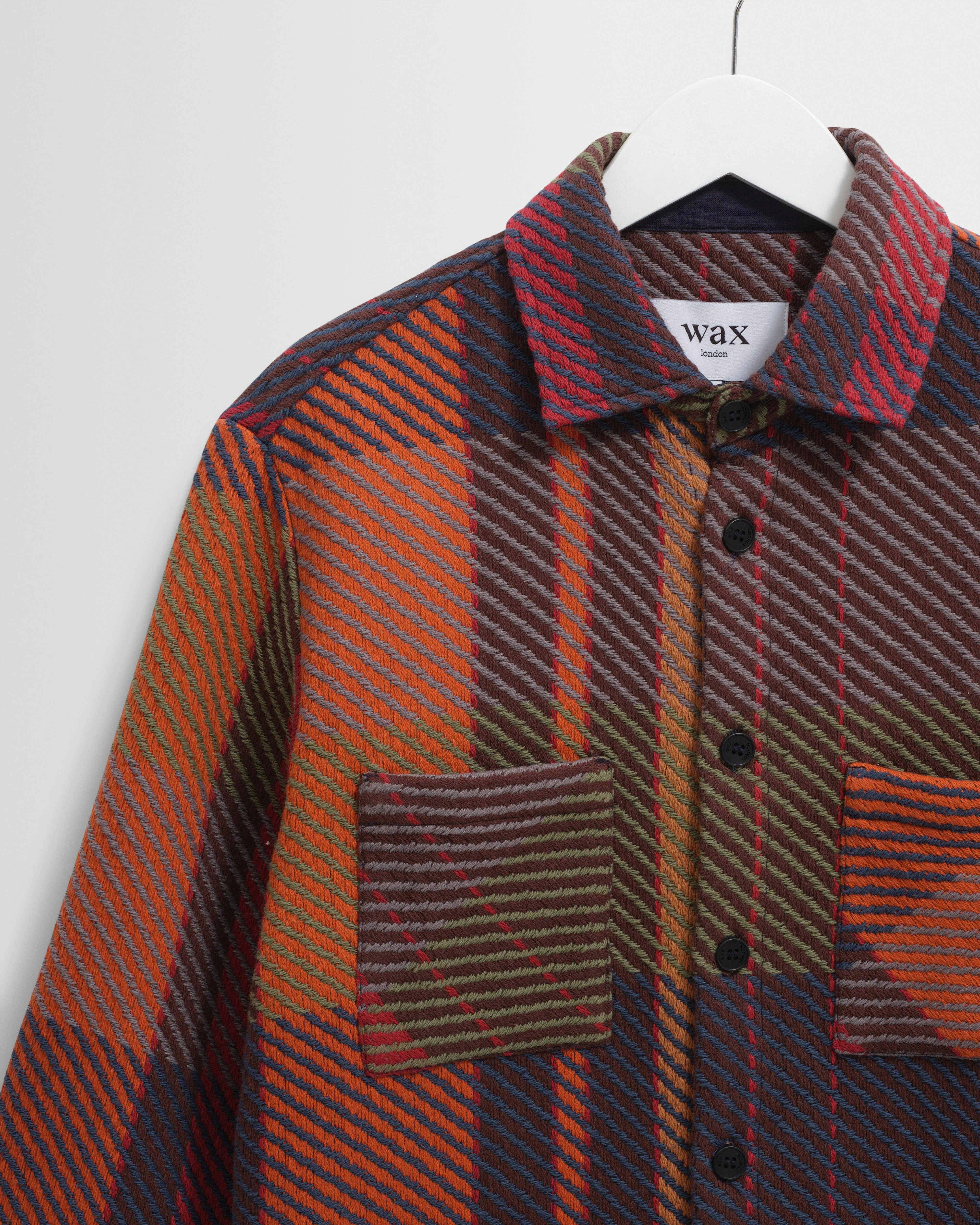 Whiting - Orange And Multicolour Tempo Check Overshirt - Image 7