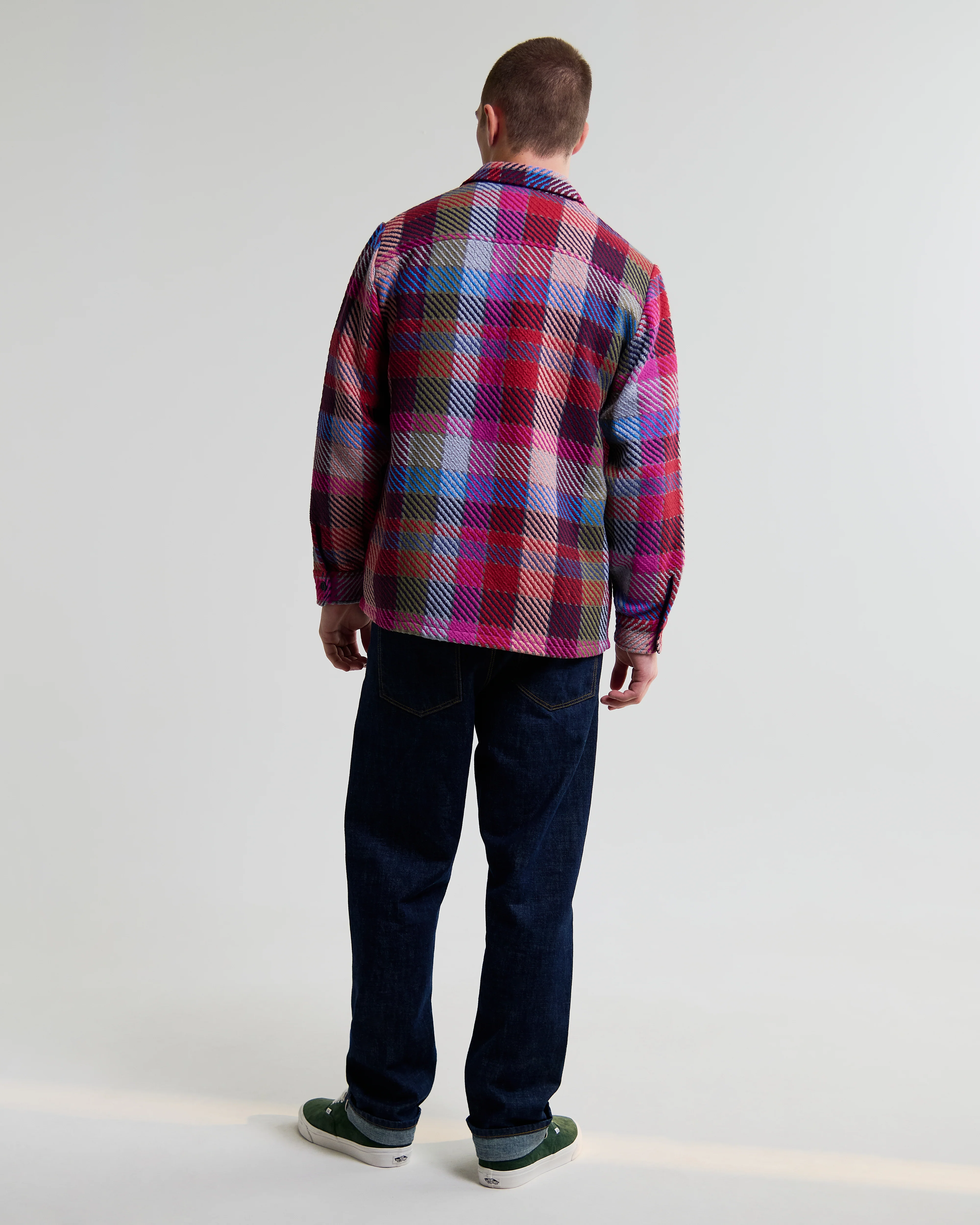 Whiting - Pink And Multicolour Pike Check Overshirt - Image 6