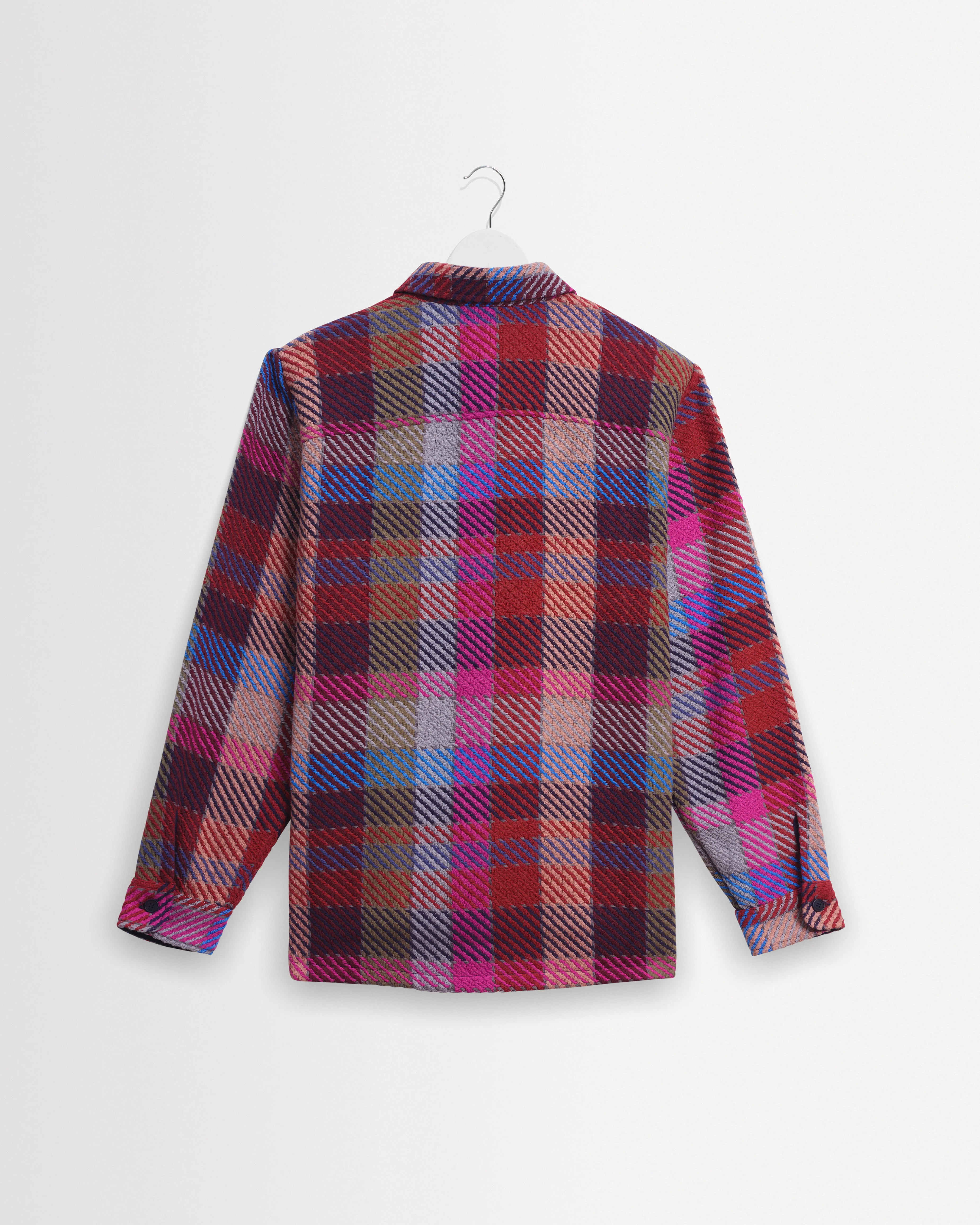 Whiting - Pink And Multicolour Pike Check Overshirt - Image 8