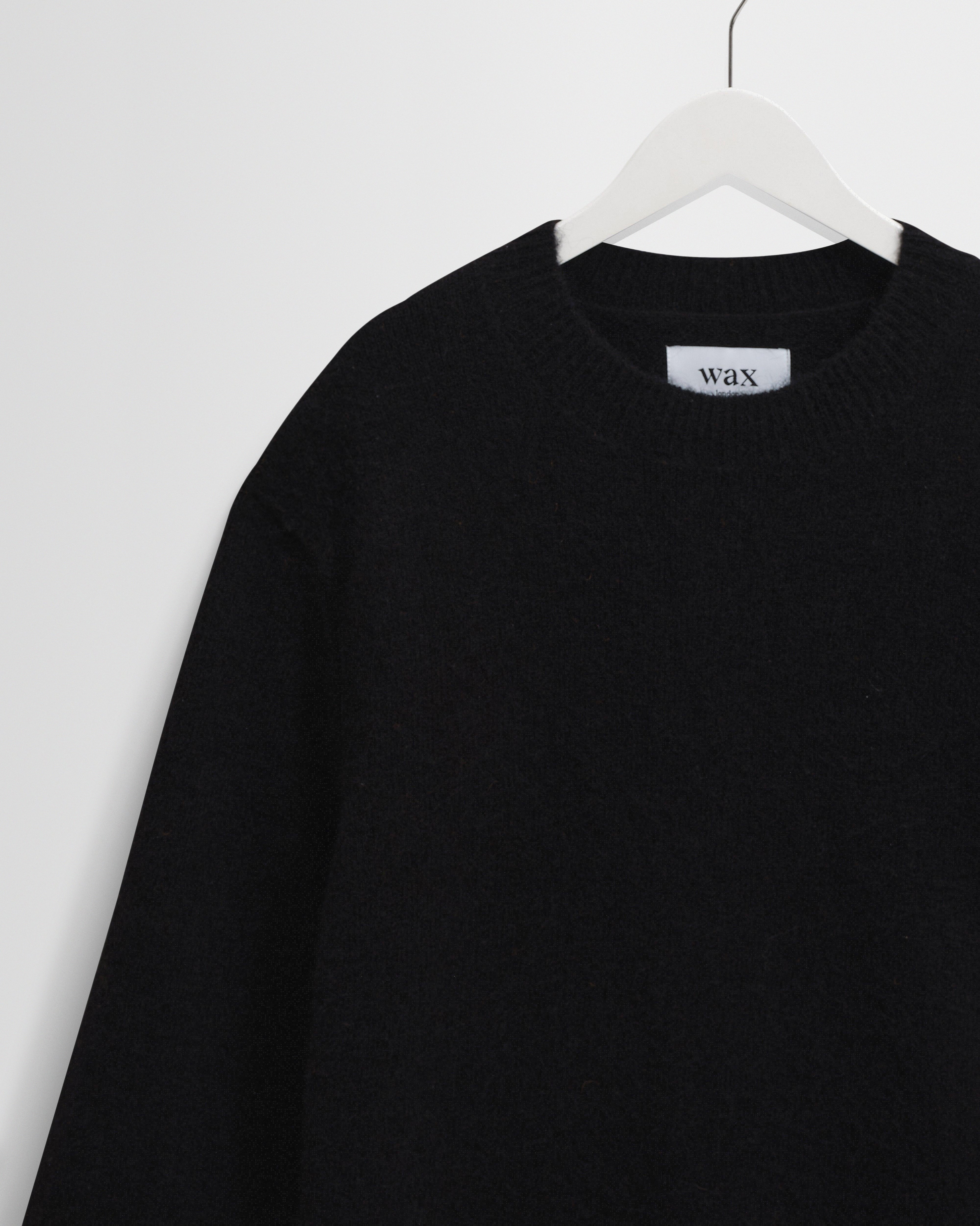 Wilde - Black Fluffy Wool Crewneck - Image 7