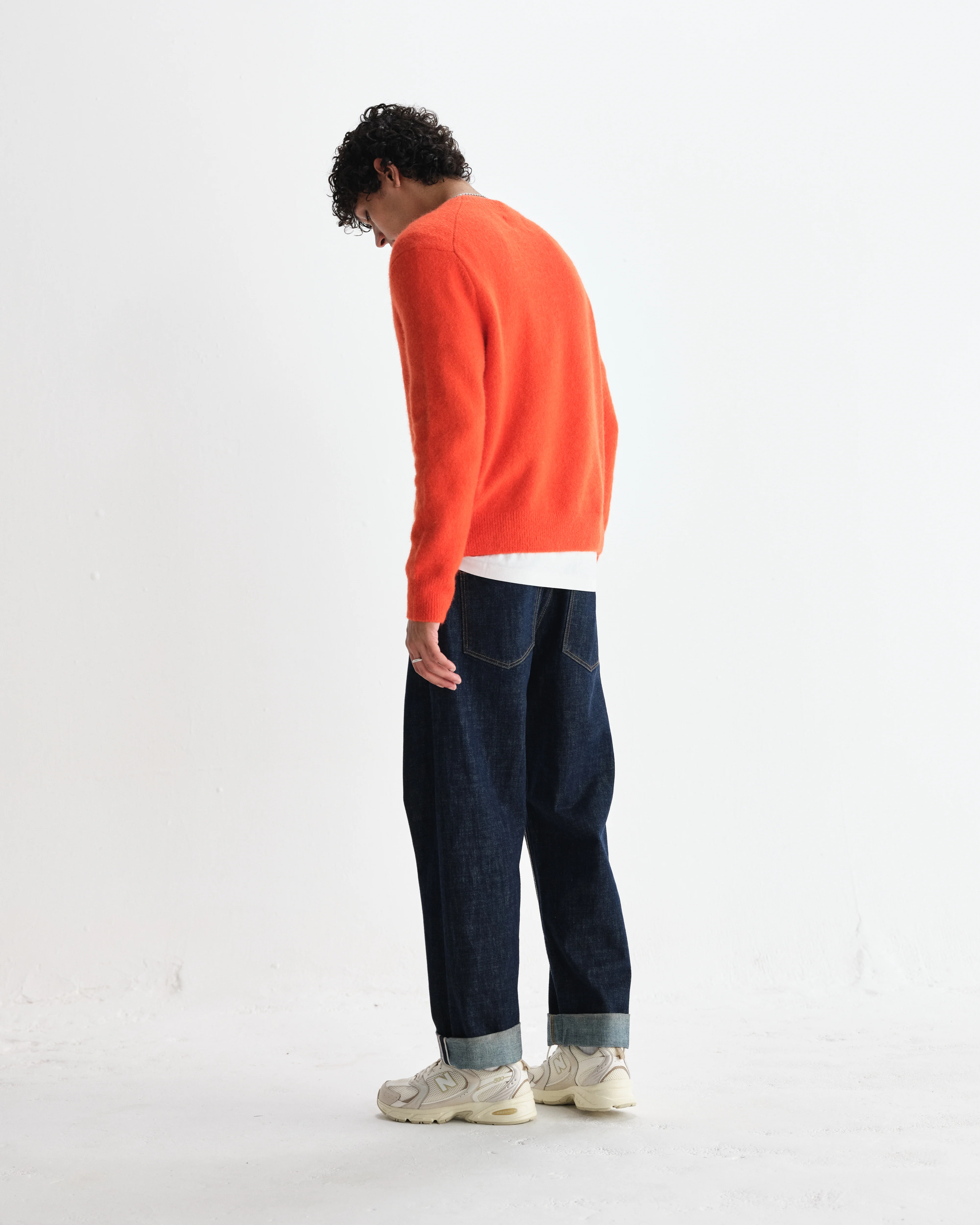 Wilde - Orange Fluffy Wool Crewneck - Image 6