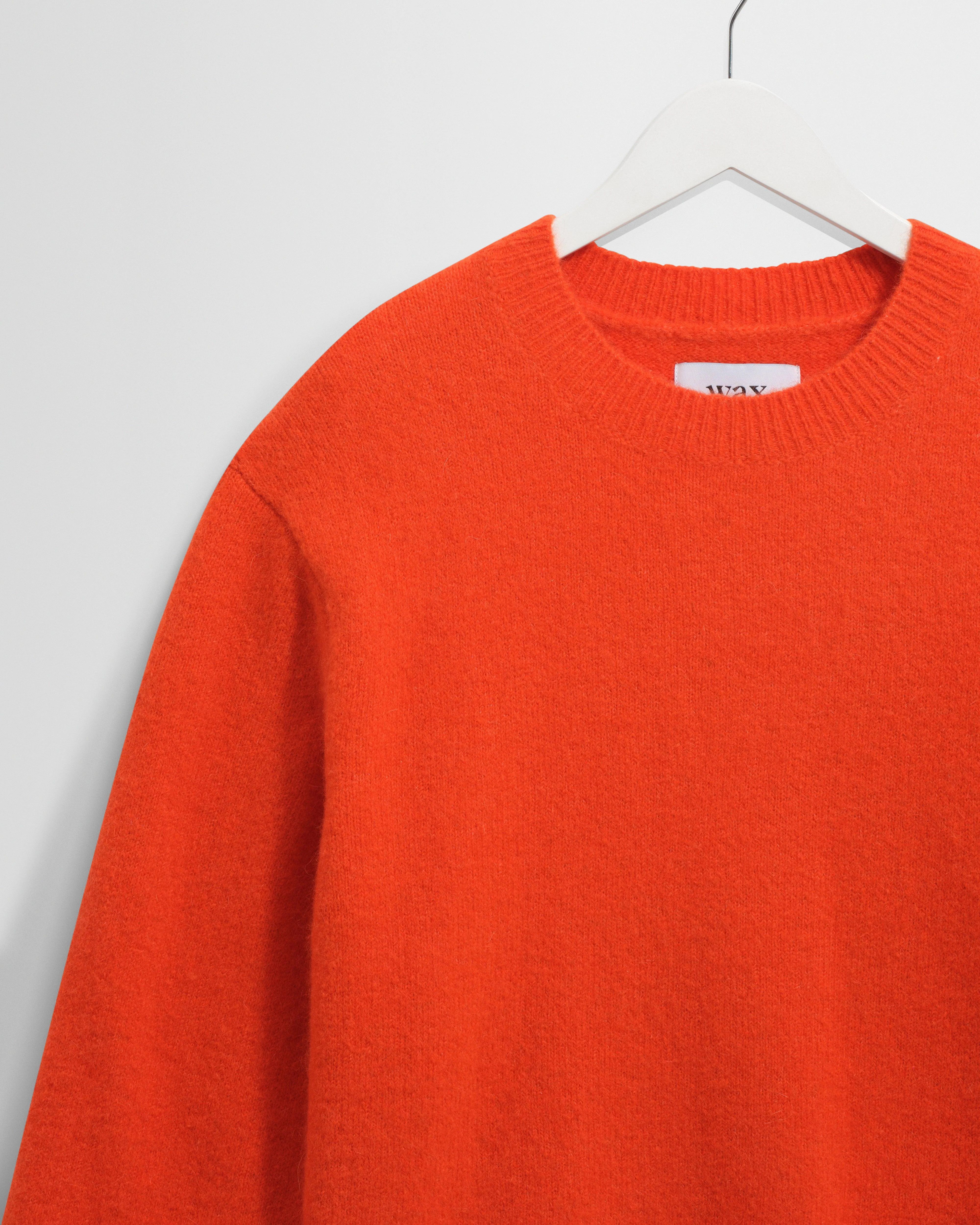 Wilde - Orange Fluffy Wool Crewneck - Image 7
